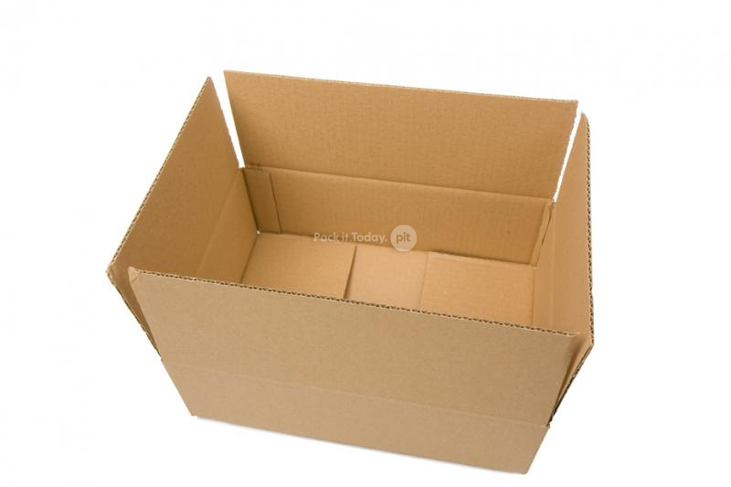 Cajas de cartón rígido de canal simple marrones