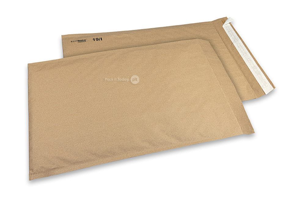 Sobres acolchados de papel Ecomax - 300 x 445 mm, 19/I, marron