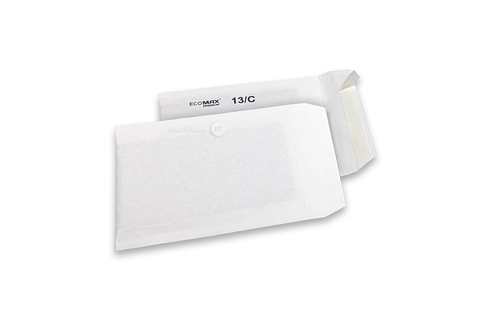 Sobres acolchados de papel Ecomax - 150 x 215 mm, 13/C, blanco